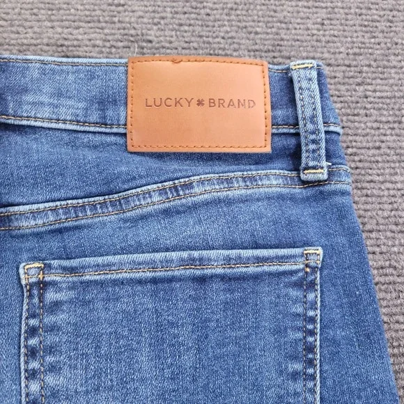 LUCKY BRAND Jeans Size 8/29 Long ZOE High Rise Straight Medium Wash Denim - Picture 3 of 15